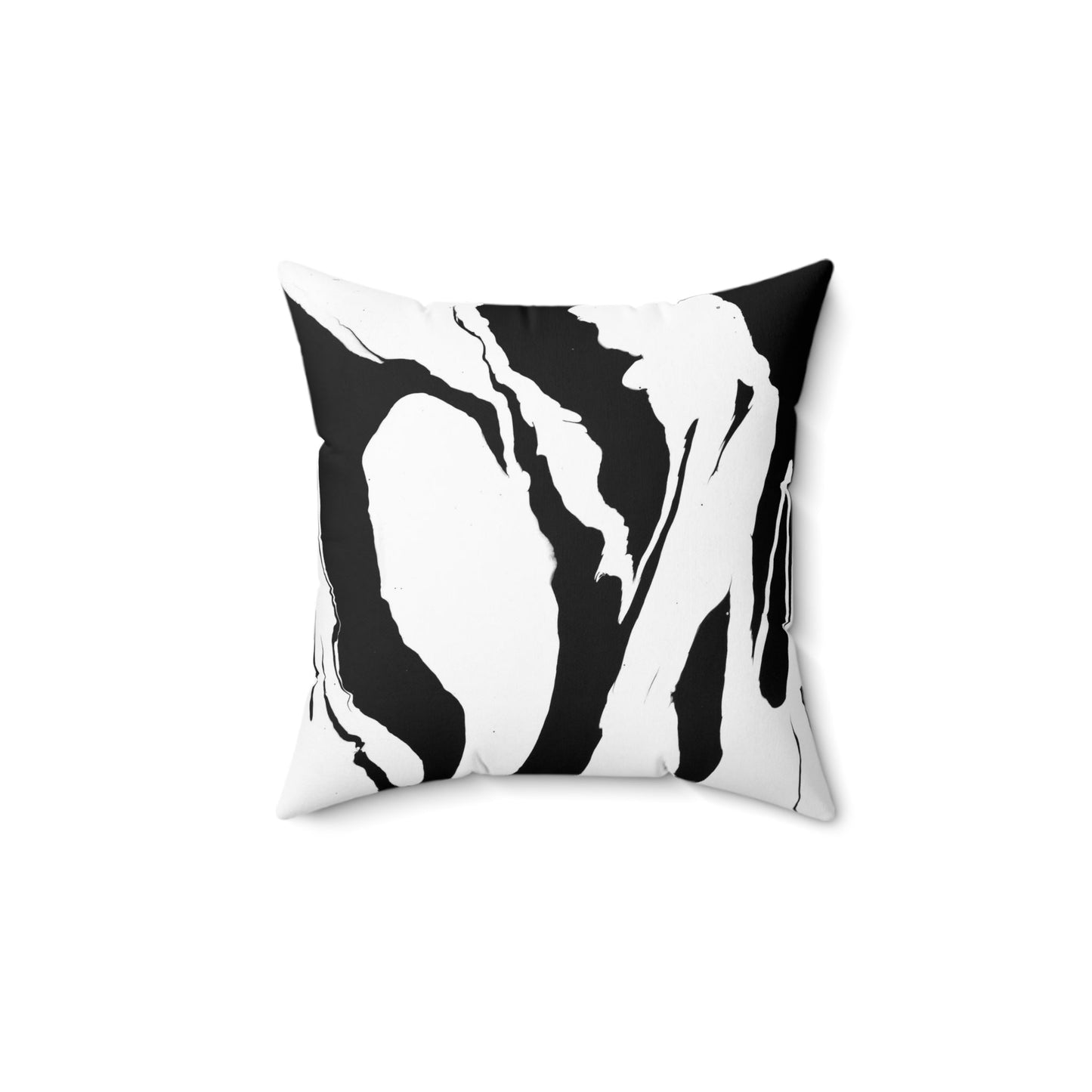 Positive and Negative - Faux Suede Pillow