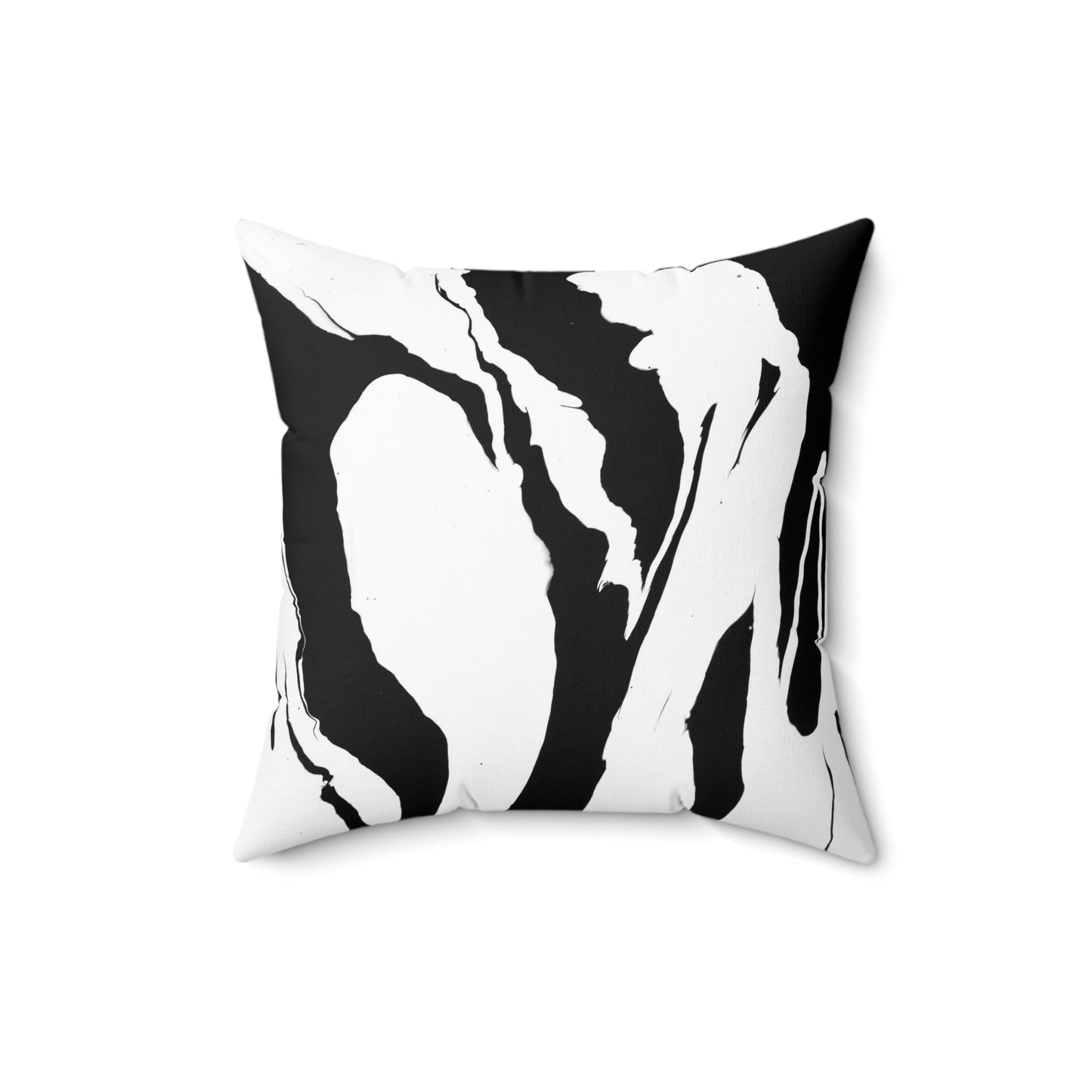 Positive and Negative - Faux Suede Pillow