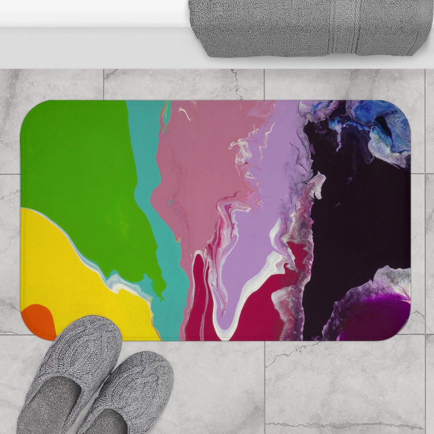 Playing With Rainbows - Bath & Kitchen Mat