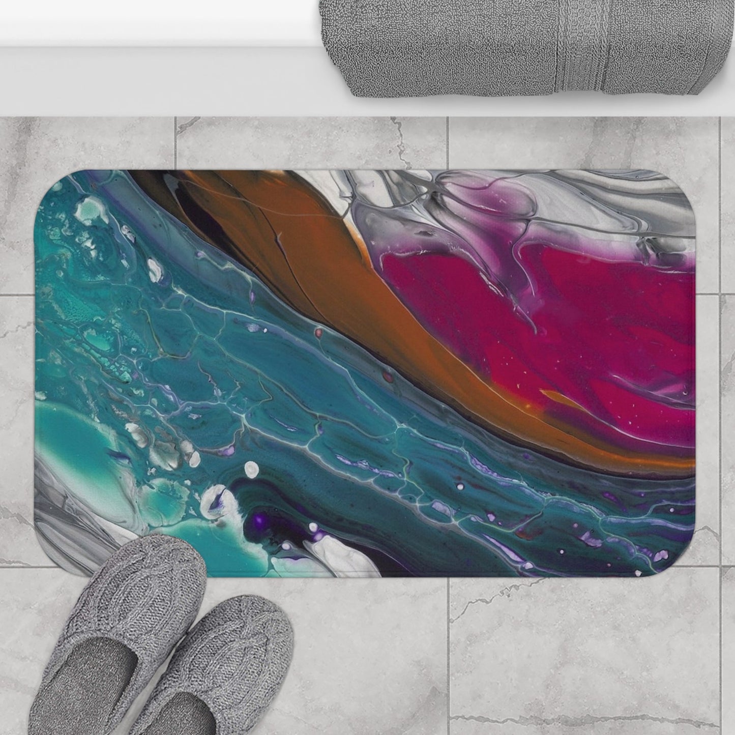 Against The Current - Bath & Kitchen Mat