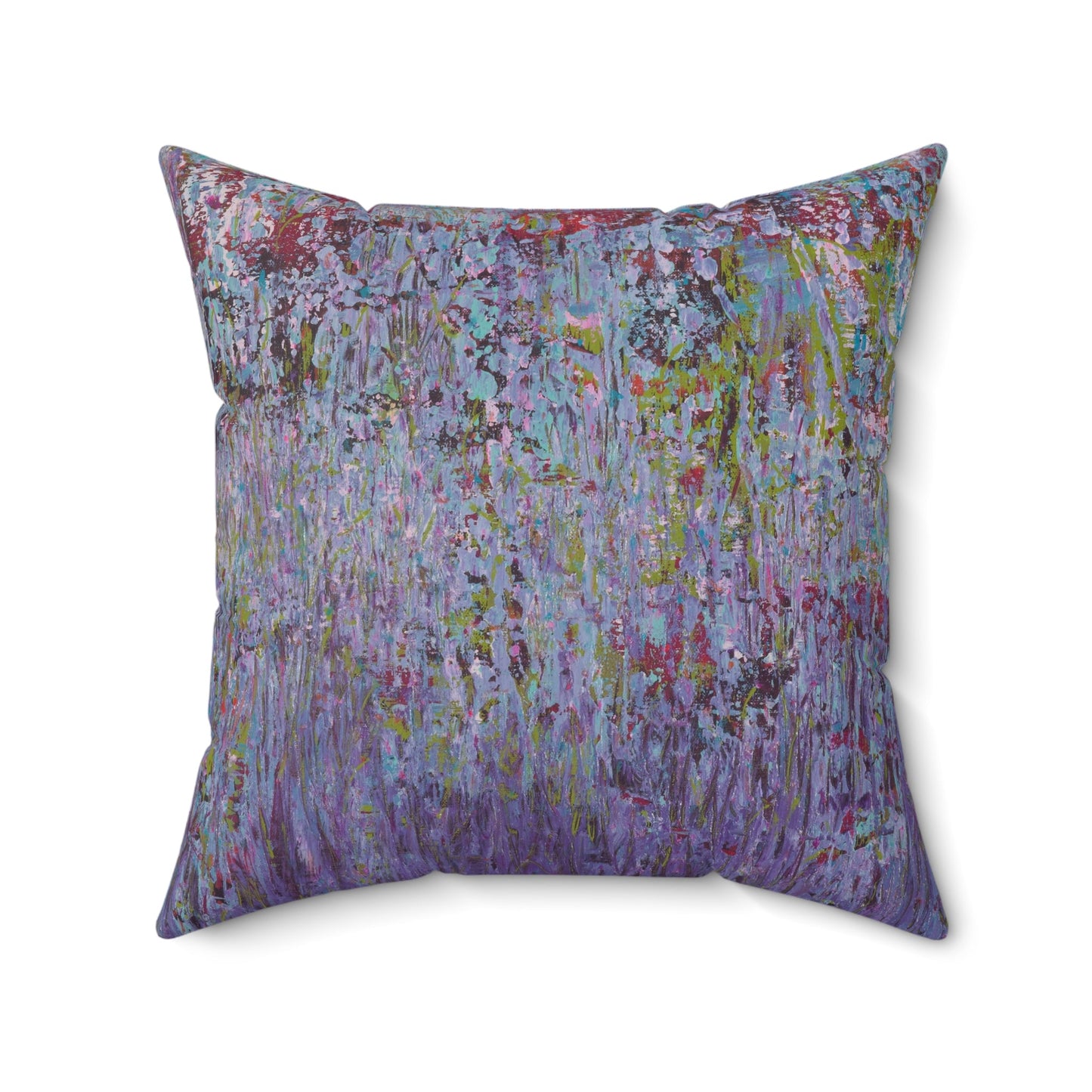 Wildflowers - Faux Suede Pillow