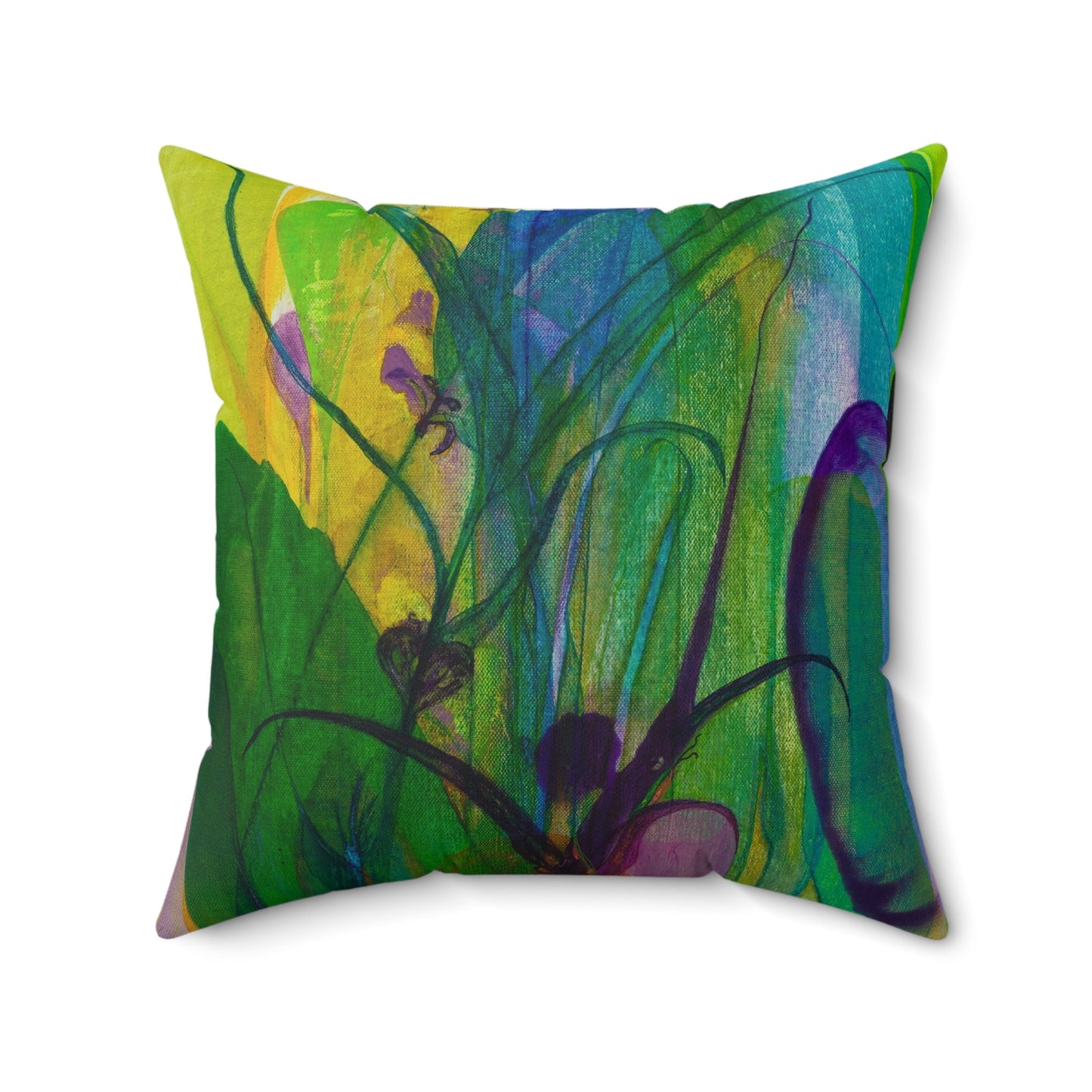 Through The Looking Glass - Faux Suede Pillow