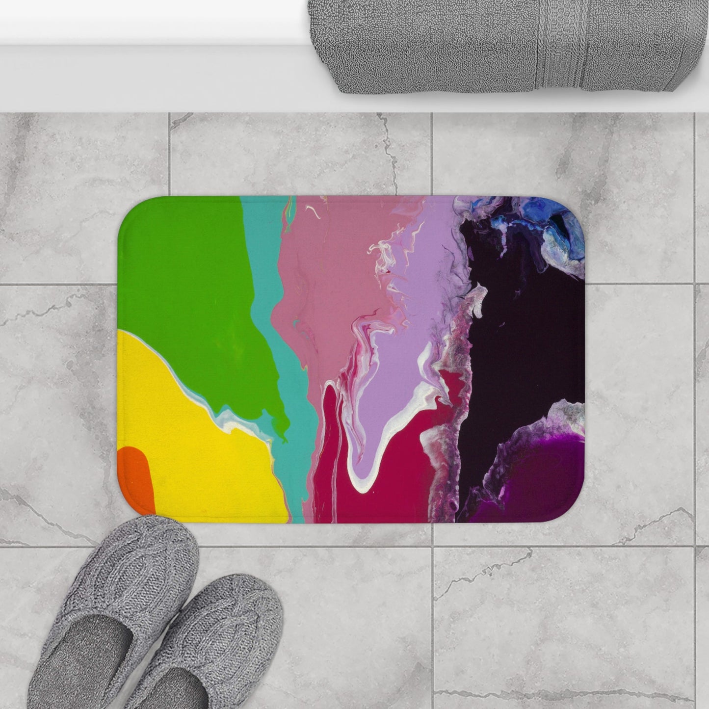 Playing With Rainbows - Bath & Kitchen Mat