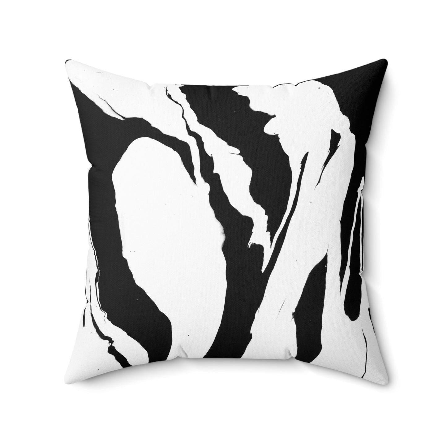 Positive and Negative - Faux Suede Pillow