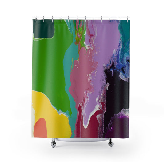 Playing With Rainbows - Shower Curtain