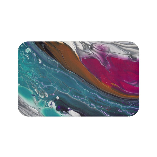 Against The Current - Abstract Bath & Kitchen Mat